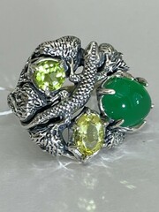Ящерица (кольцо из серебра)