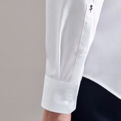 Сорочка мужская Seidensticker Slim Fit 01.675198-01 из поплина белая
