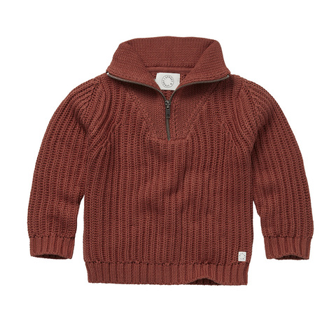 Джемпер от Sproet&Sprout (Модель Mock Zip Barn Red)