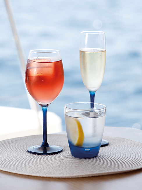 Non-slip ecozen wine glass – party – 6 pcs Marine Business