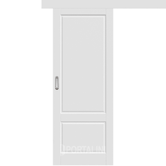 Купить Межкомнатная одностворчатая дверь купе эмаль VFD Sheffild Polar белая глухая