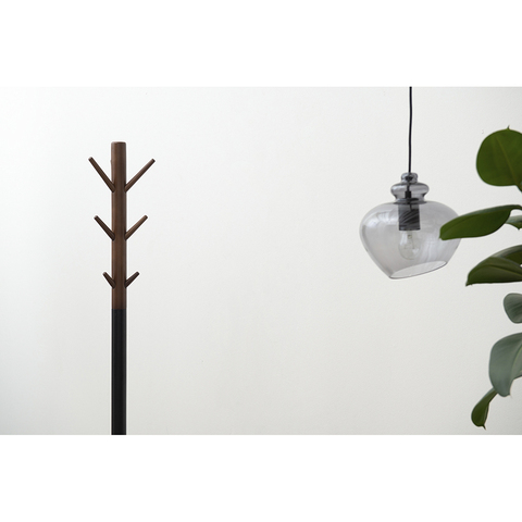 Вешалка напольная 174см Bergenson Bjorn Espen черная/коричневая