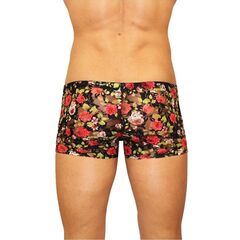Мужские трусы-боксеры из сетки с яркими розами Rose Boxer - 