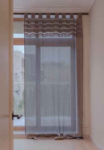 Штора 140х295 Luxberry Мистраль серая