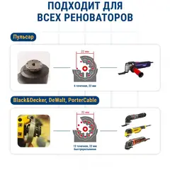 Насадка для МФИ ПРАКТИКА подошва дельта узкая 35мм, VELCRO,  с набором шлифлистов P40/80/1 (918-320)