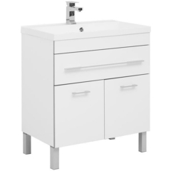 Aquanet 213031 Тумба с раковиной Aquanet Верона 75 белый (напольная 1 ящик 2 дверцы) (213031) фото
