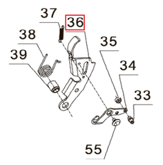 Запчасть №36 для PAG-PC84. Рычаг спусковой