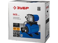 ЗУБР 1200 Вт, бак 50 л, автоматическая насосная станция (НАС-М3-1200-50)