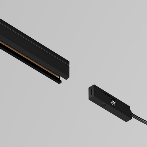 Комплектующие для систем освещения с токоведущими элементами Maytoni Accessories for tracks levity TRA184B-1B-100