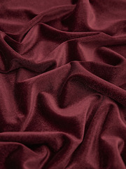 Бархат стрейч, 253 гр/м2, 98% п/э, 2% эластан, 150 см, бордовый
