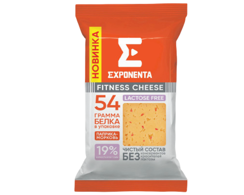 Сыр Exponenta Fitness Cheese с паприкой и морковью 35% 180гр