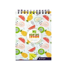 
          Блокнот А6, гребень, Alingar, мелованный картон, ассорти, 60 л., клетка, "MIX New"