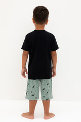 пижама  для мальчика  К 1528/черный,эвкалипт быстрее ветра