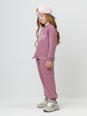 брюки  для девочки  КР 400850/темная орхидея к591