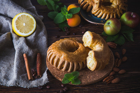 Подковка с с кремом и лимоном,100 г.(вл.45)