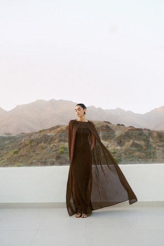 Кейп CAROLINE, шоколадный