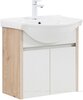 Aquanet 345121 Тумба Сидней 60 цв.дуб кантри/белый (раковина Shenxin) (345121)