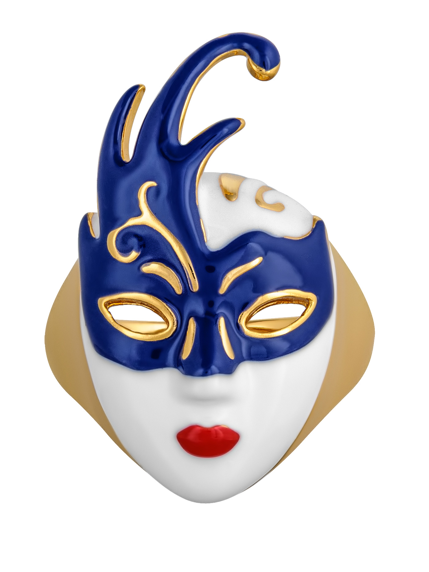 Массивное кольцо Маска Венецианская