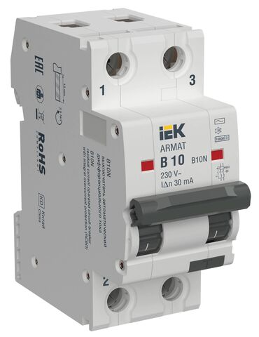 ARMAT АВДТ B10N 2P B10 30мА тип AC электромех. IEK