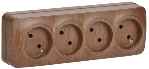 GLORY Роз. 4-я без з/к/ш о/у 10А РС24-2-ХД дуб IEK