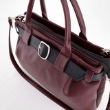 Сумка Саломея 2006 наппа бордо + черный