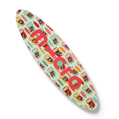 Антискользящая наклейка для SPRITE, бирюзовая сова