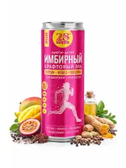 Имбирный эль Пребио «Персик + Манго + Гвоздика»