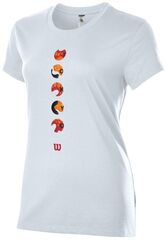 Женская теннисная футболка Wilson Tokyo Tech Tee W - white