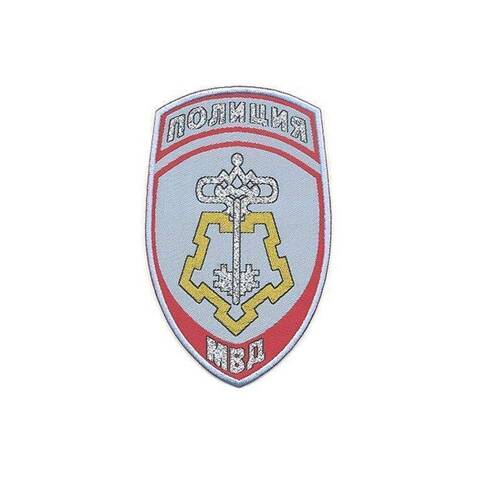 Шеврон Полиция ВОХР жаккардовый (голубой)