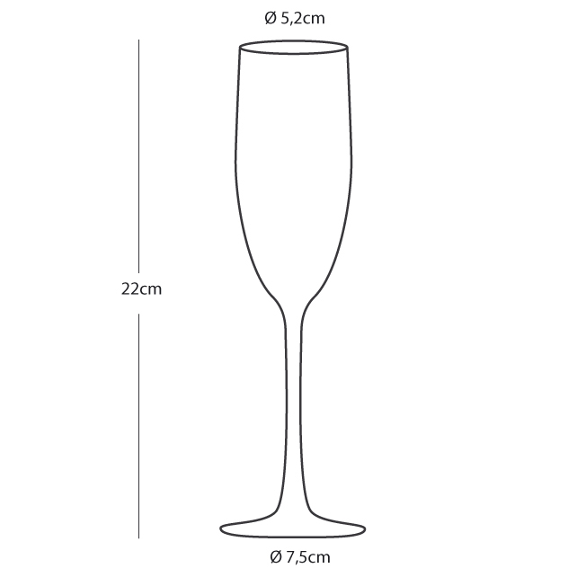 Non-slip ecozen wine glass – party – 6 pcs Marine Business