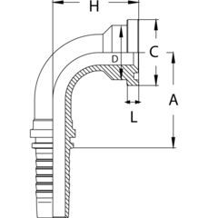 Фитинг DN 32 SFL 1.1/2 60.3 (90) POWERMASTER