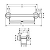 Hansgrohe 26328400 Поручень для душевой