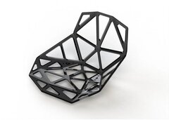 Сидение для стульев прозрачное, цвет черный