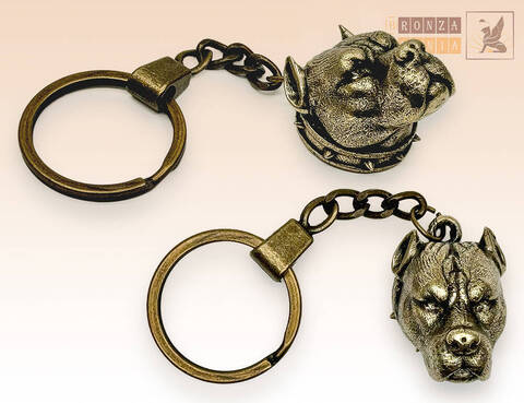 брелок Собака Питбуль