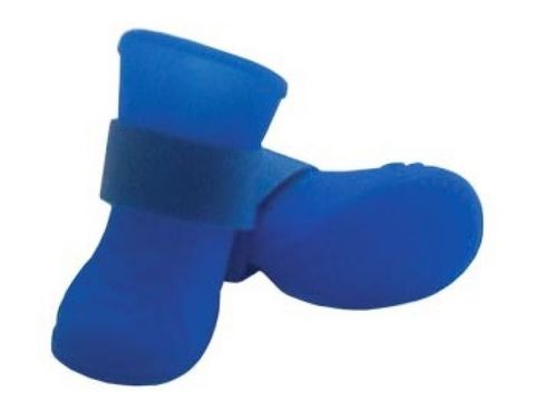 Leonardo ботинки для собак силиконовые синие 4 шт д4,8х3,5х5,5см