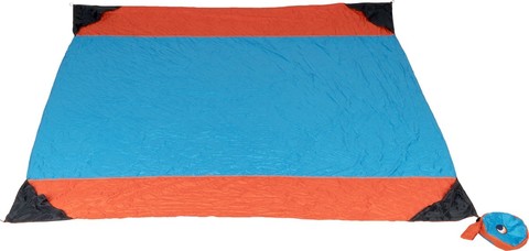 Картинка пляжное покрывало Ticket to the Moon Beach Blanket Aqua/Orange - 1