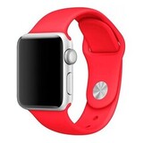 Силиконовый ремешок Sport Band 38 мм / 40 мм / 41 мм для Apple Watch (Красный)