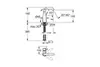 GROHE Essence 24176001 Смеситель для раковины без донного клапана, M-Size, хром