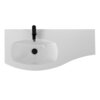 Cezares 82409 Стеклянная раковина левосторонняя Extra Bianco, 104x53