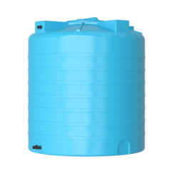 Ёмкость пластиковая пищевая Акватек ATV-1500 с поплавком 1500 л. вертикальный (126x126x142см;синий) - арт.555987