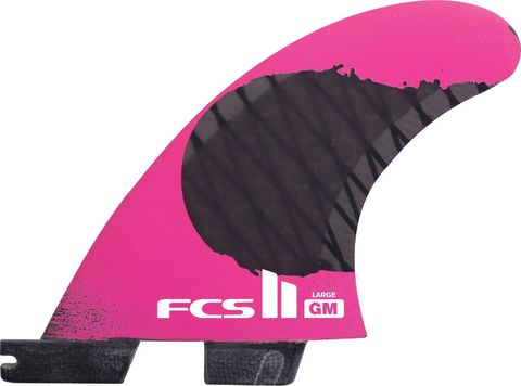 Плавники FCS II GM PC Carbon Fluro Orange Large Tri Retail Fins, компл. из трех, L