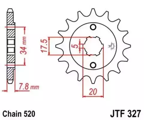 Звезда ведущая JTF327 15