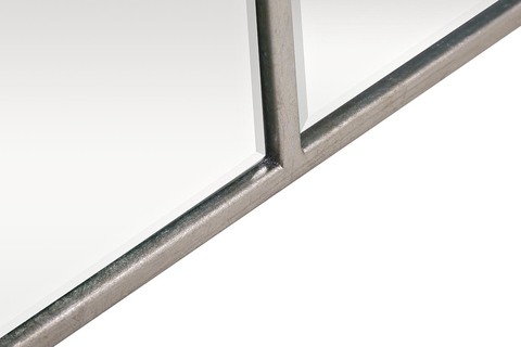 Зеркало декоративное 90х140см Garda Decor в стальной раме цвета хром