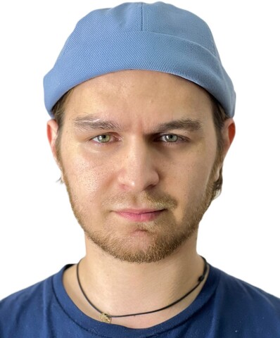 Картинка шапка докера Skully Wear Adjustable Custom High Quality Brimless Cap blue - 2