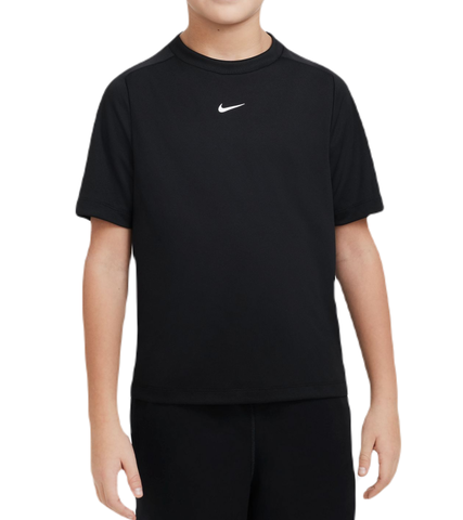 Детская теннисная футболка Nike Dri-Fit Multi+ Training Top - black/white