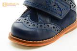 Ботинки для мальчиков Тотто из натуральной кожи на липучке цвет Синий, 09A. Изображение 13 из 14.