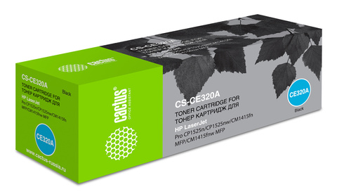Картридж лазерный Cactus CS-CE320A CE320A черный (2000стр.) для HP LJ CP1525