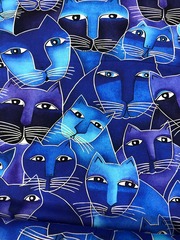 Футер 2-х нитка с лайкрой 95/5 Котики 240 г/м ш180см Пенье