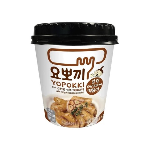 Рисовые палочки Yopokki Топокки со вкусом чеснока-терияки 120 г