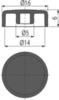 Заглушка болтов для чугунных решеток (8 штук), арт. AVZ-P014L AlcaPlast